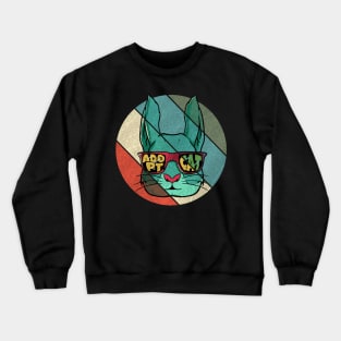 Adopt Cat Crewneck Sweatshirt